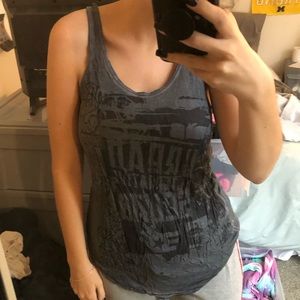Forever 21 Grey Razorback Tank